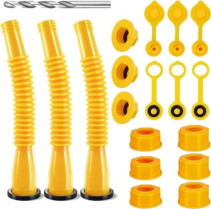 Kit de 3 Becs verseur de rechange pour bidon d'essence