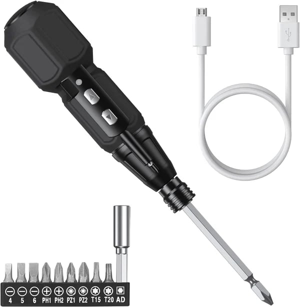 Tournevis électrique avec lumière LED
