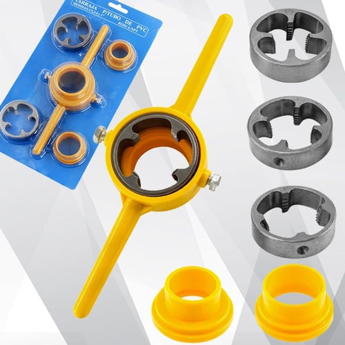 Kit de matrices de filetage de tuyaux en plastique 6 pièces
