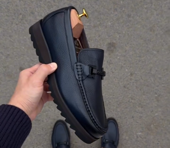 Mocassins en cuir