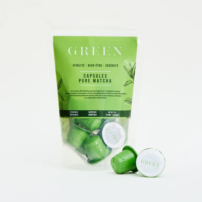 Capsules de café matcha