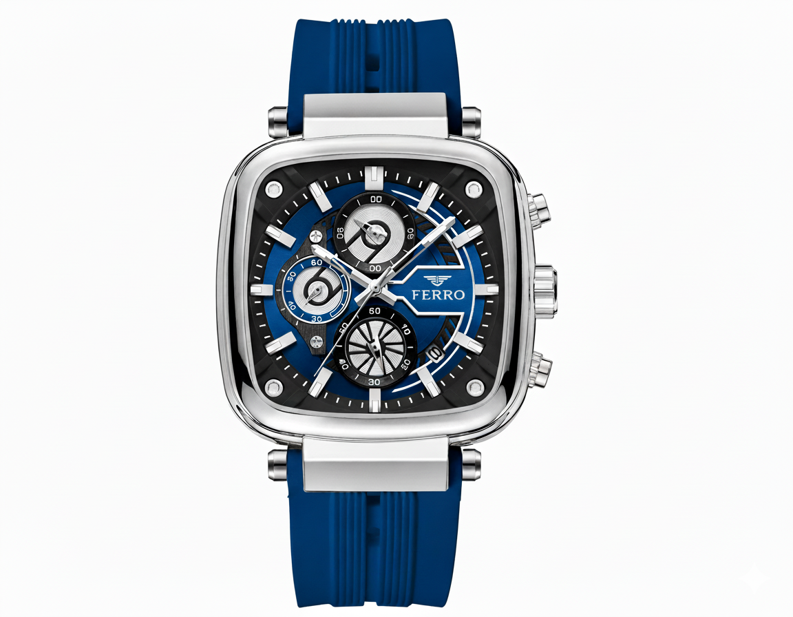 Montre Ferro bleu royal