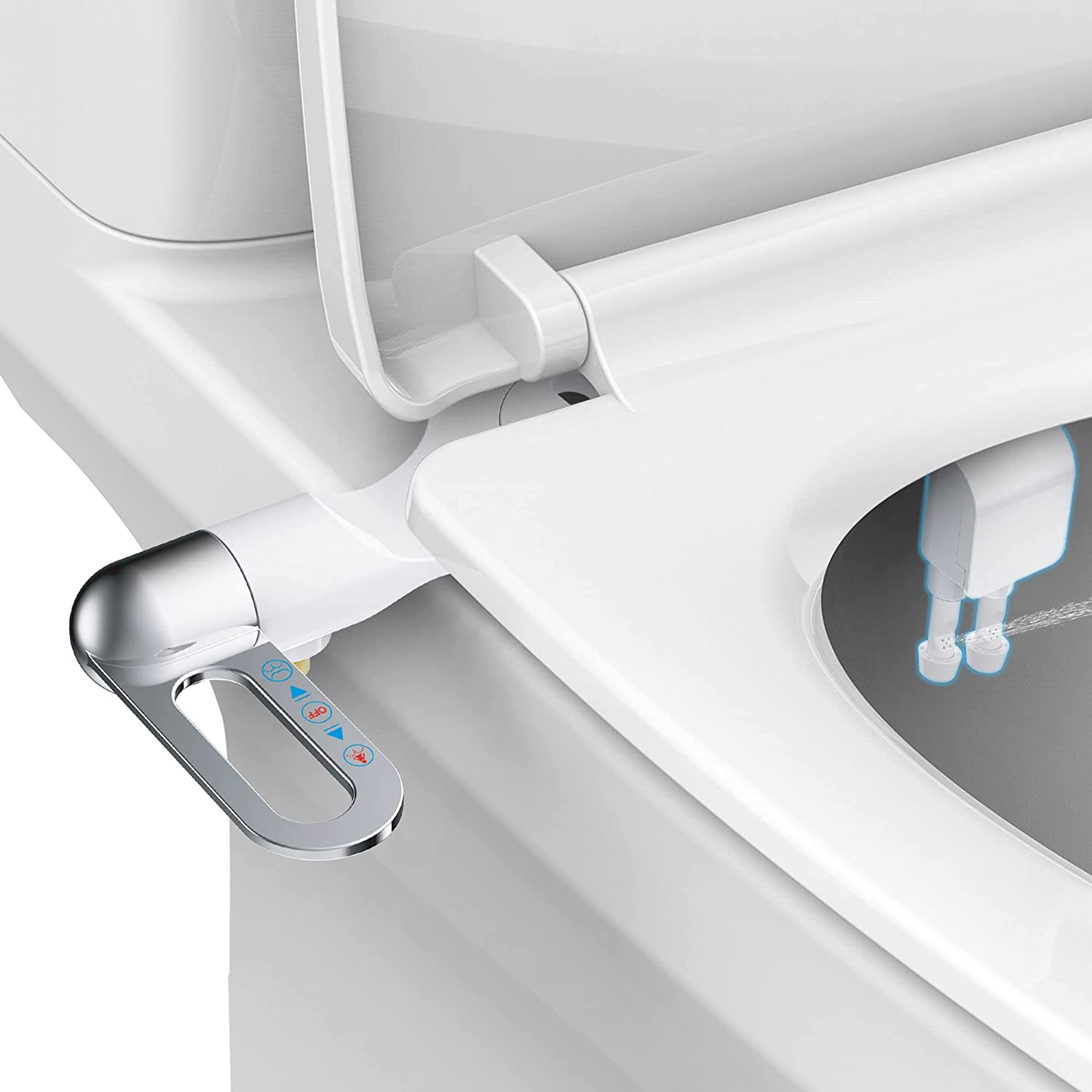 Dispositif à eau de nettoyage au toilette