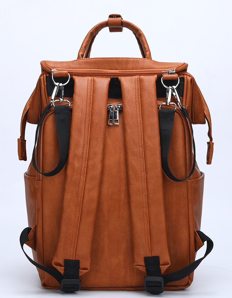 Sac à dos multifonction en cuir pour maman