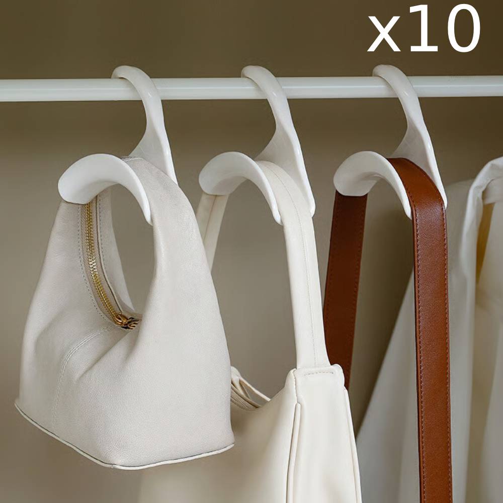 Lot de 10 Organisateurs de sac avec crochets de suspension anti-dommages