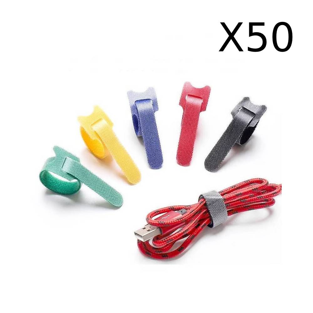 Lot de 50 organisateur de cables