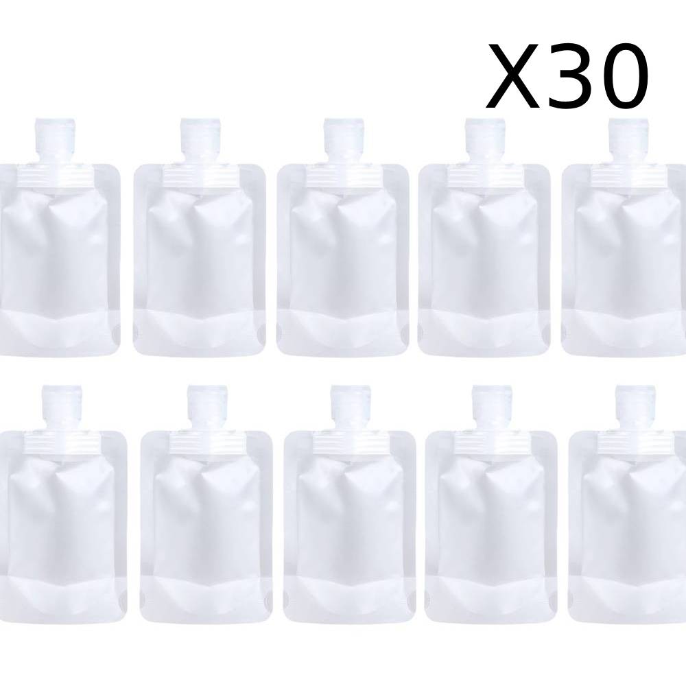 Lot de 30 Sac de voyage portable pour maquillage fluide