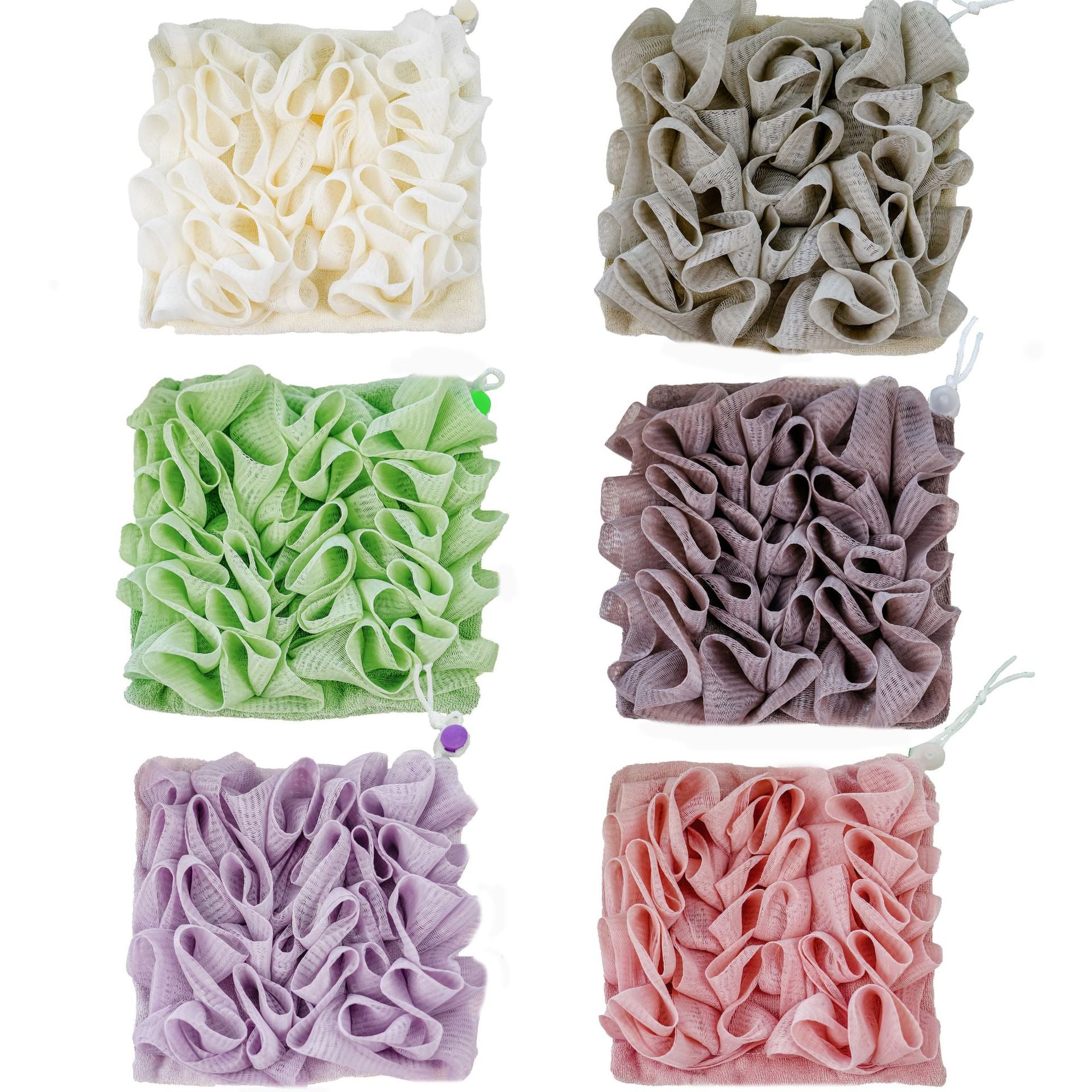 Eponge de bain pack de 6