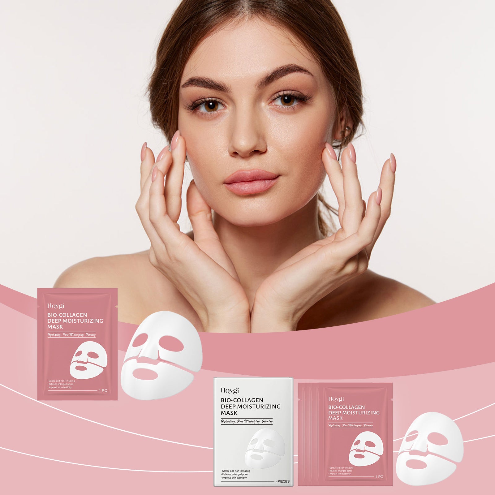 Pack de 8 Masques collagène coréen skincare