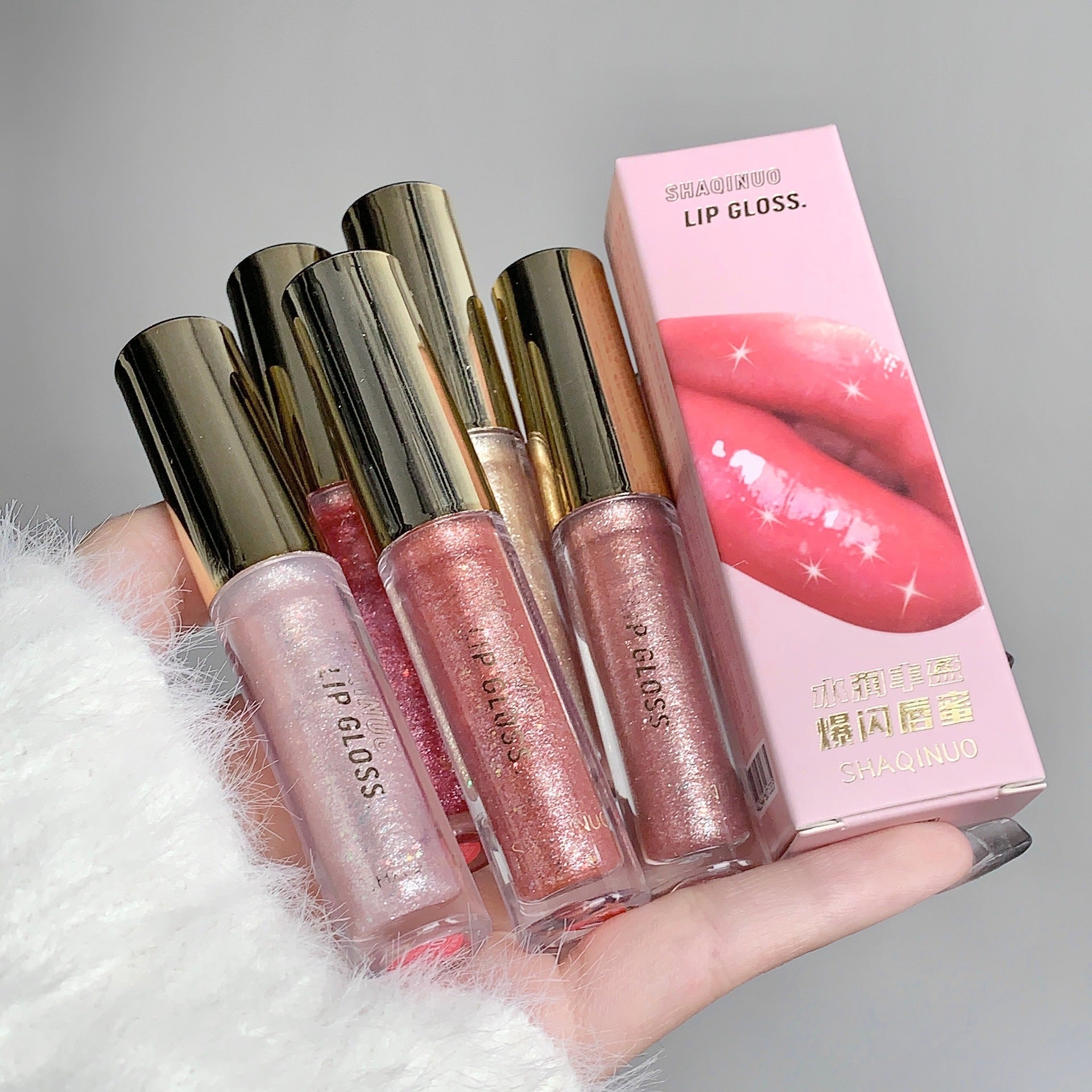 Pack de 5 rouge à lèvre brillants