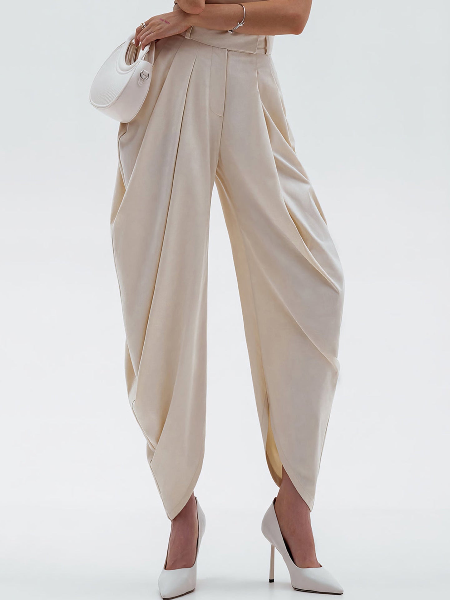 Pantalon drapé