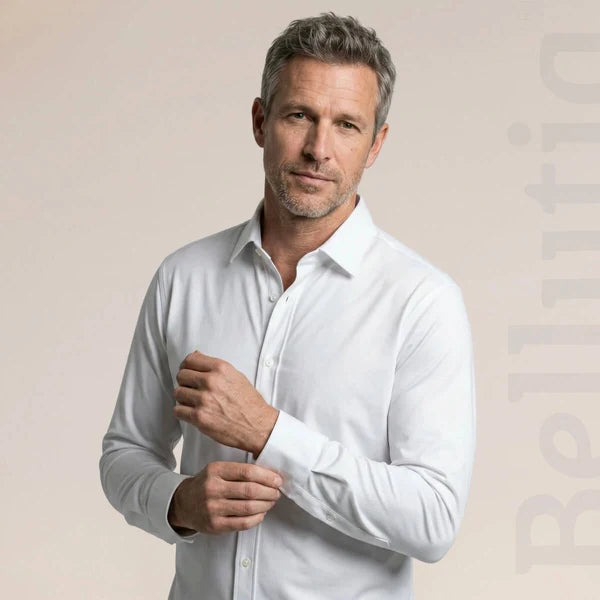 Chemise de bureau extensible homme