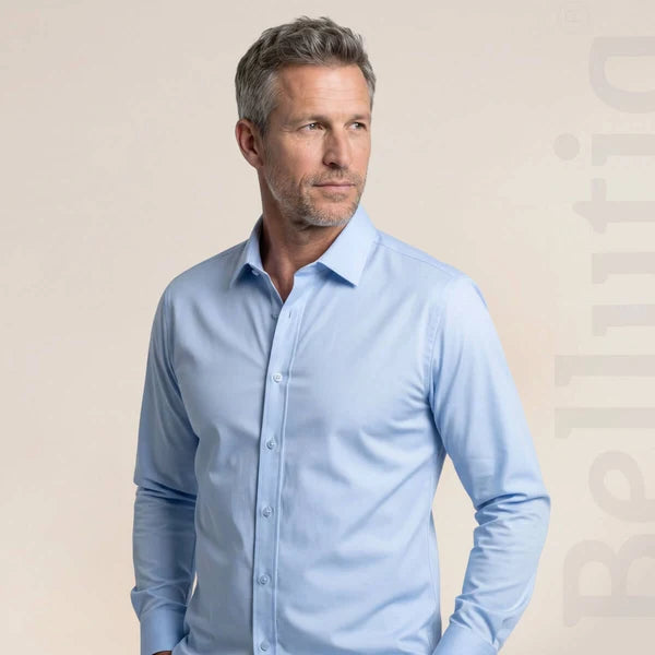 Chemise de bureau extensible homme