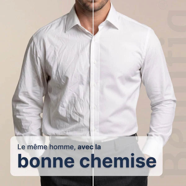 Chemise de bureau extensible homme