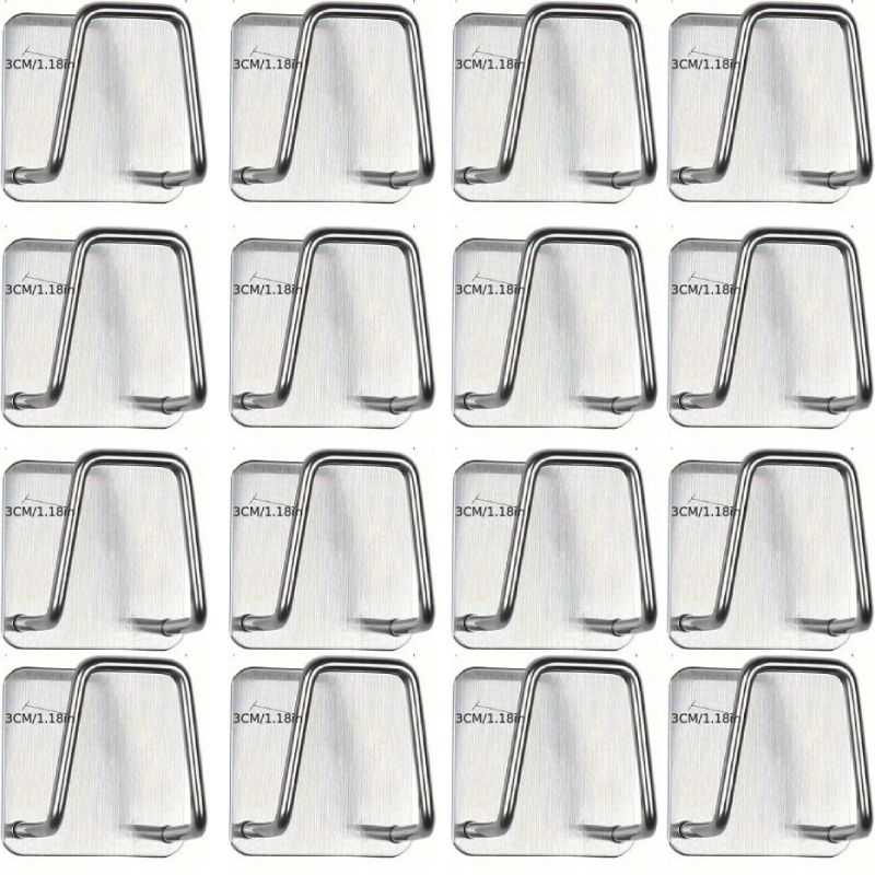 Lot de 16 supports muraux de rangement