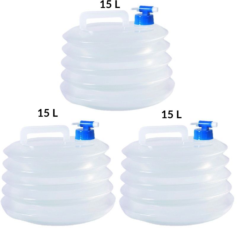 Lot de 3 Bidons pliable de 15L