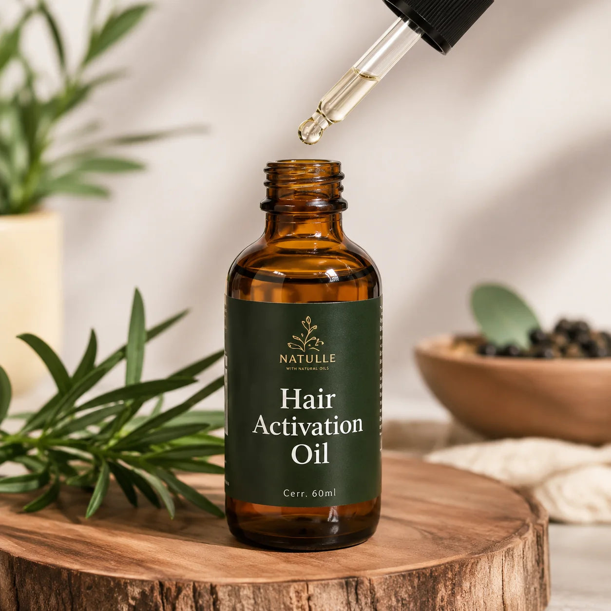 Serum naturel de pousse de cheveux