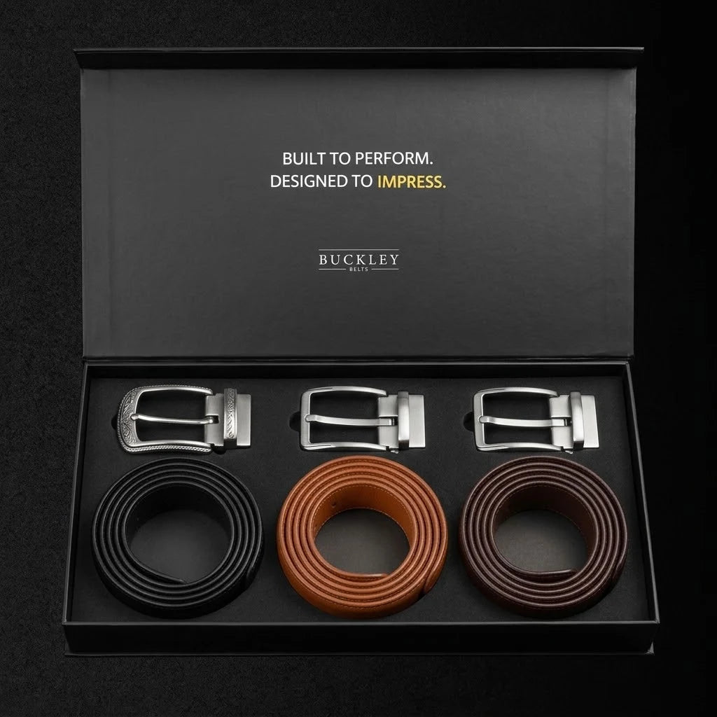 Pack de 3 ceintures premium