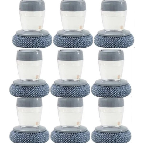 Lot de 9 éponges métallique avec distributeur de savon
