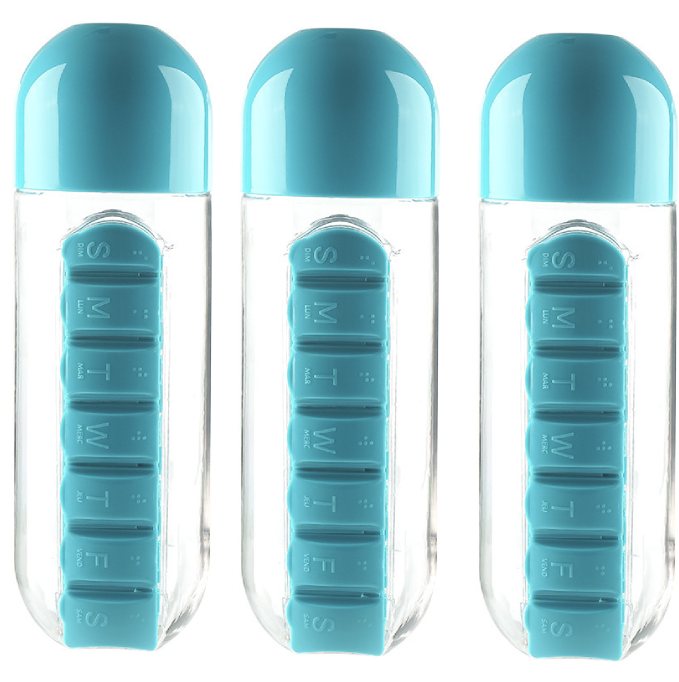 lot de 3 bouteilles pour médicaments