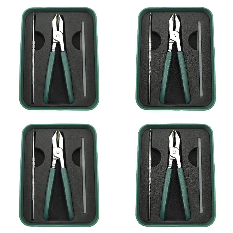 Lot de 4 coupe ongle professionnel