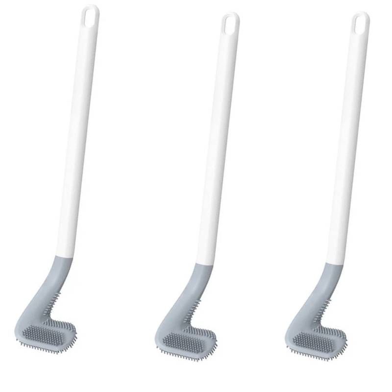 Lot de 3 Brosses de toilette à long manche