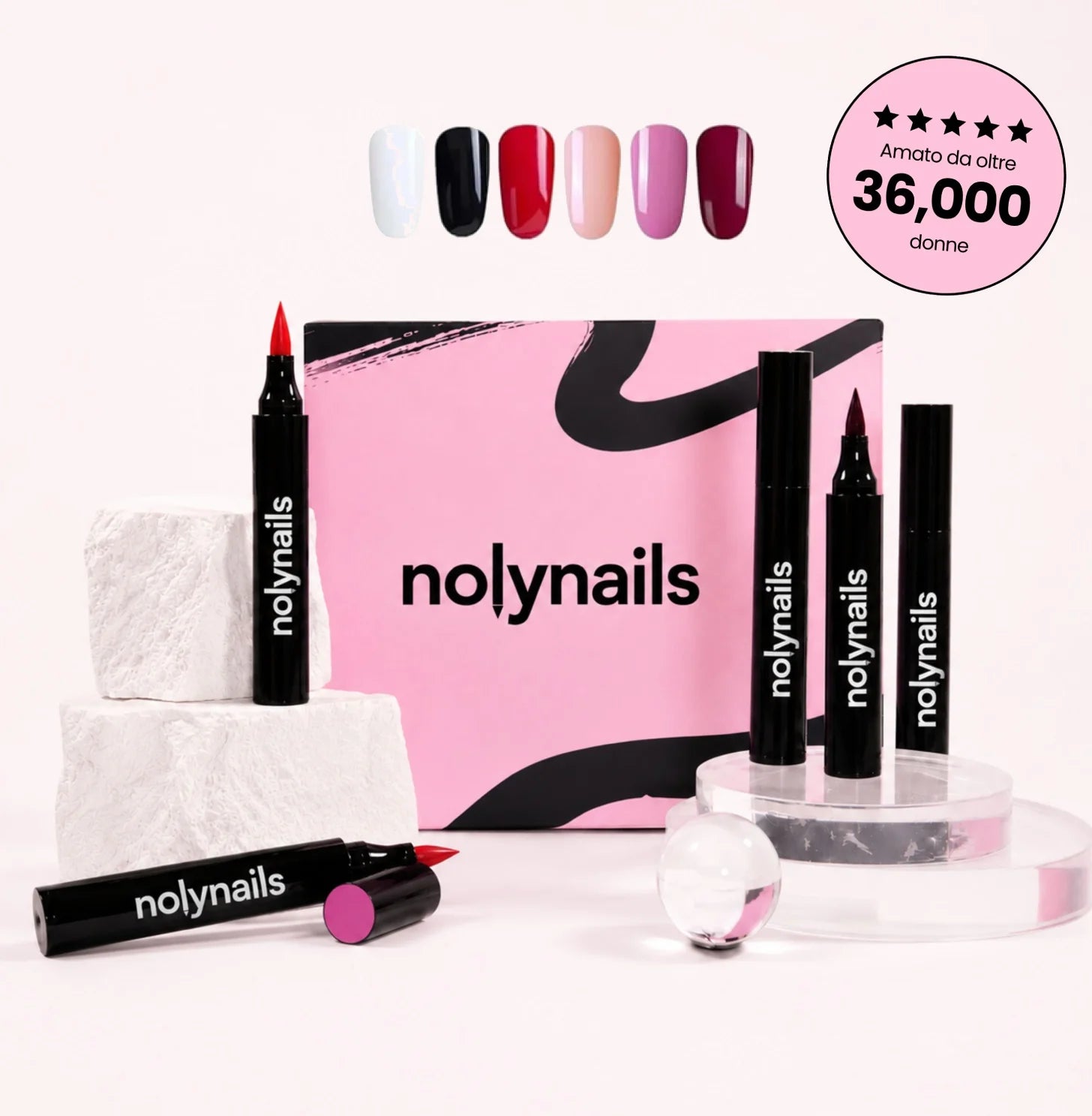 Pack de 6 stylo vernis à ongle