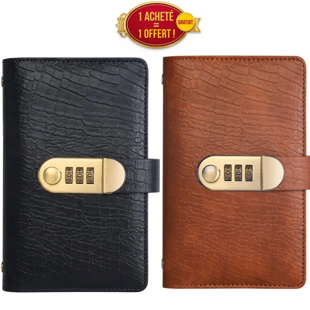 Lot de 2 pochettes à code secret