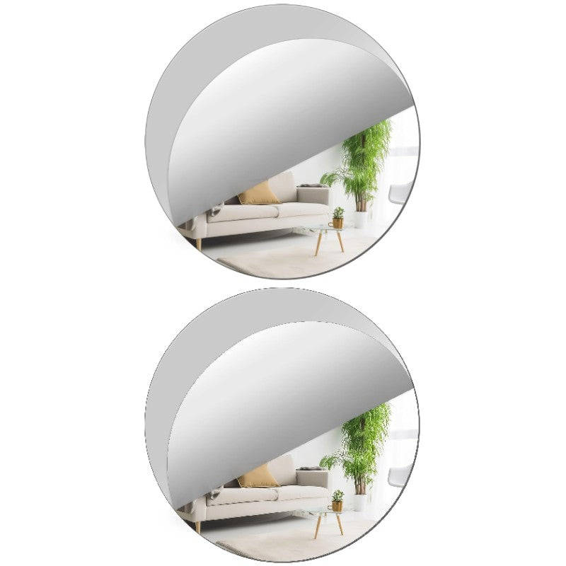 Lot de 2 Miroirs autocollant incassable 40cm x 40cm
