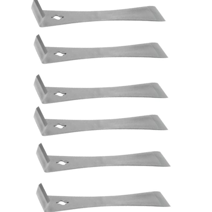 Lot de 6 grattoirs plat