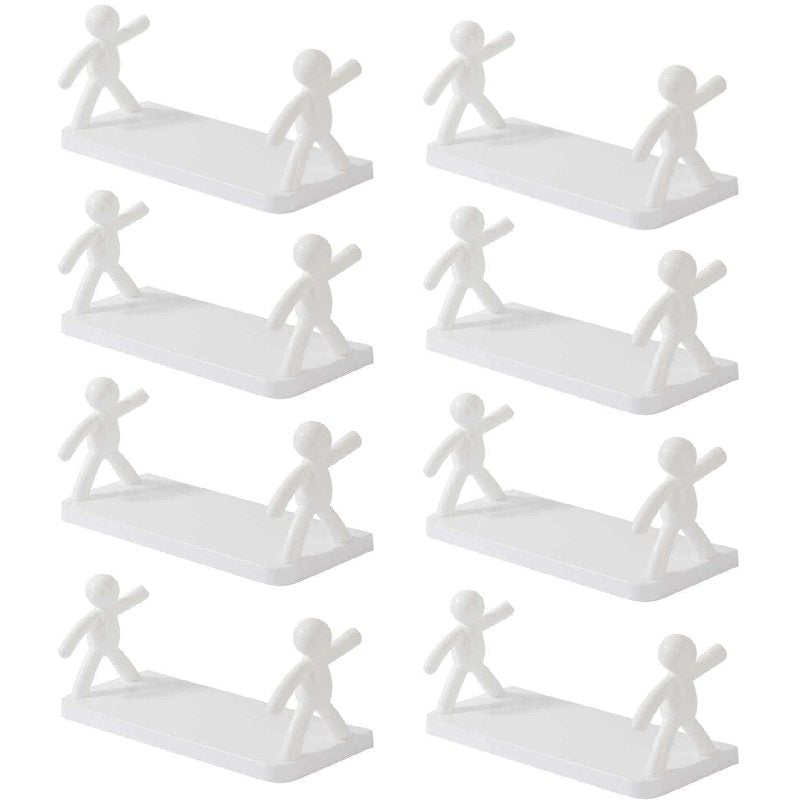 Lot de 8 étagères bonhomme