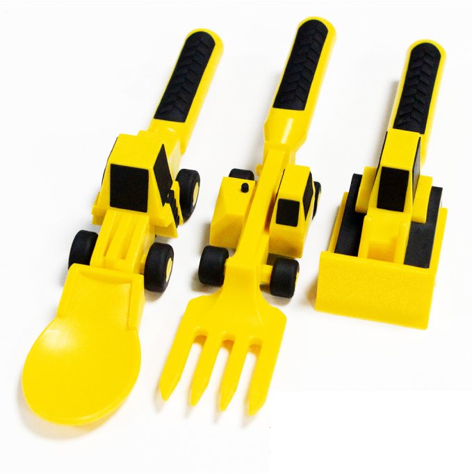 Couverts construction pour enfant - Faire manger Bébé devient plus facile